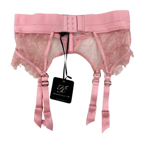 Honey Birdette - Belinda Suspender Belt in Candy Pink - Picture 4 of 5